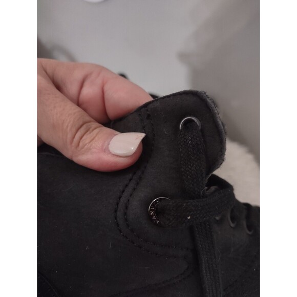 Lanvin of Paris  High Top Lace Up Sneaker Sz UK 8 US 9 Black Leather main image 11